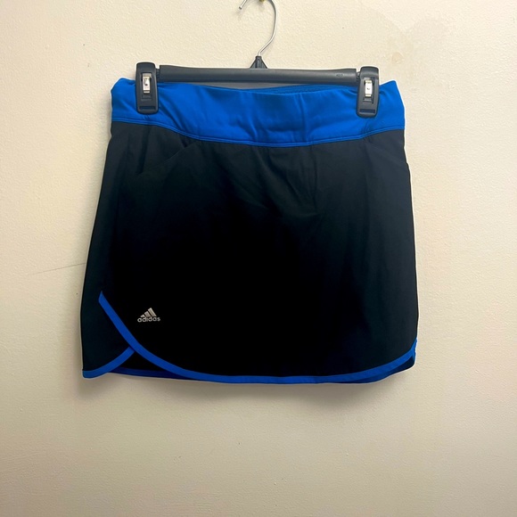 adidas Dresses & Skirts - Adidas cobalt blue and black tennis skirt